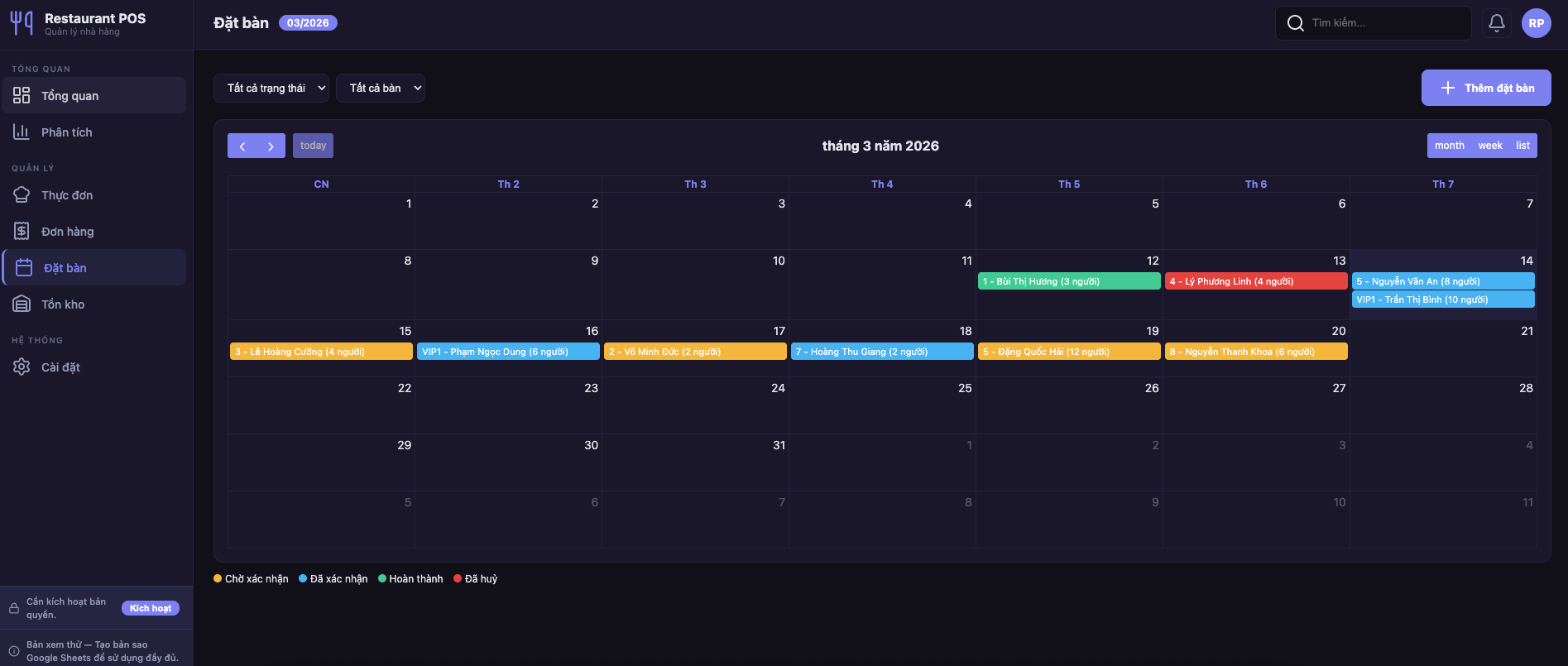 Quản lý Nhà hàng screenshot 6