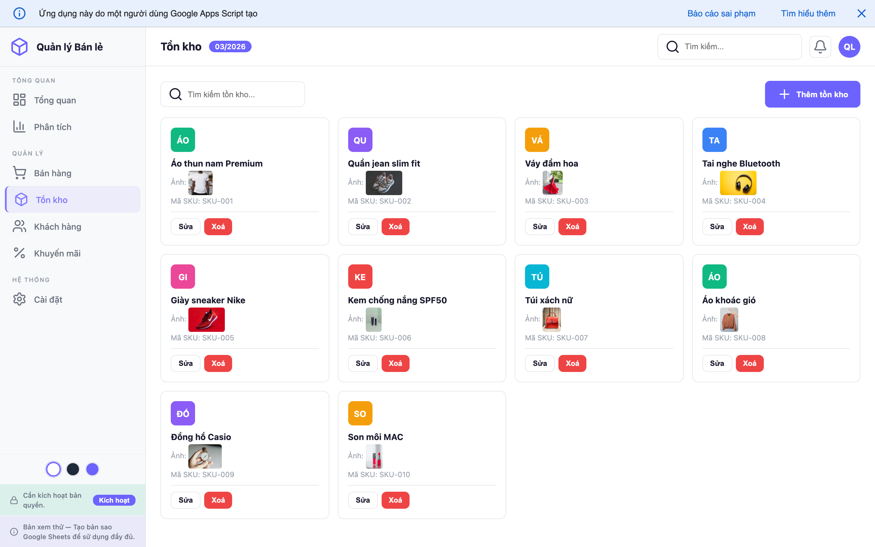 Quản lý Bán lẻ screenshot 4