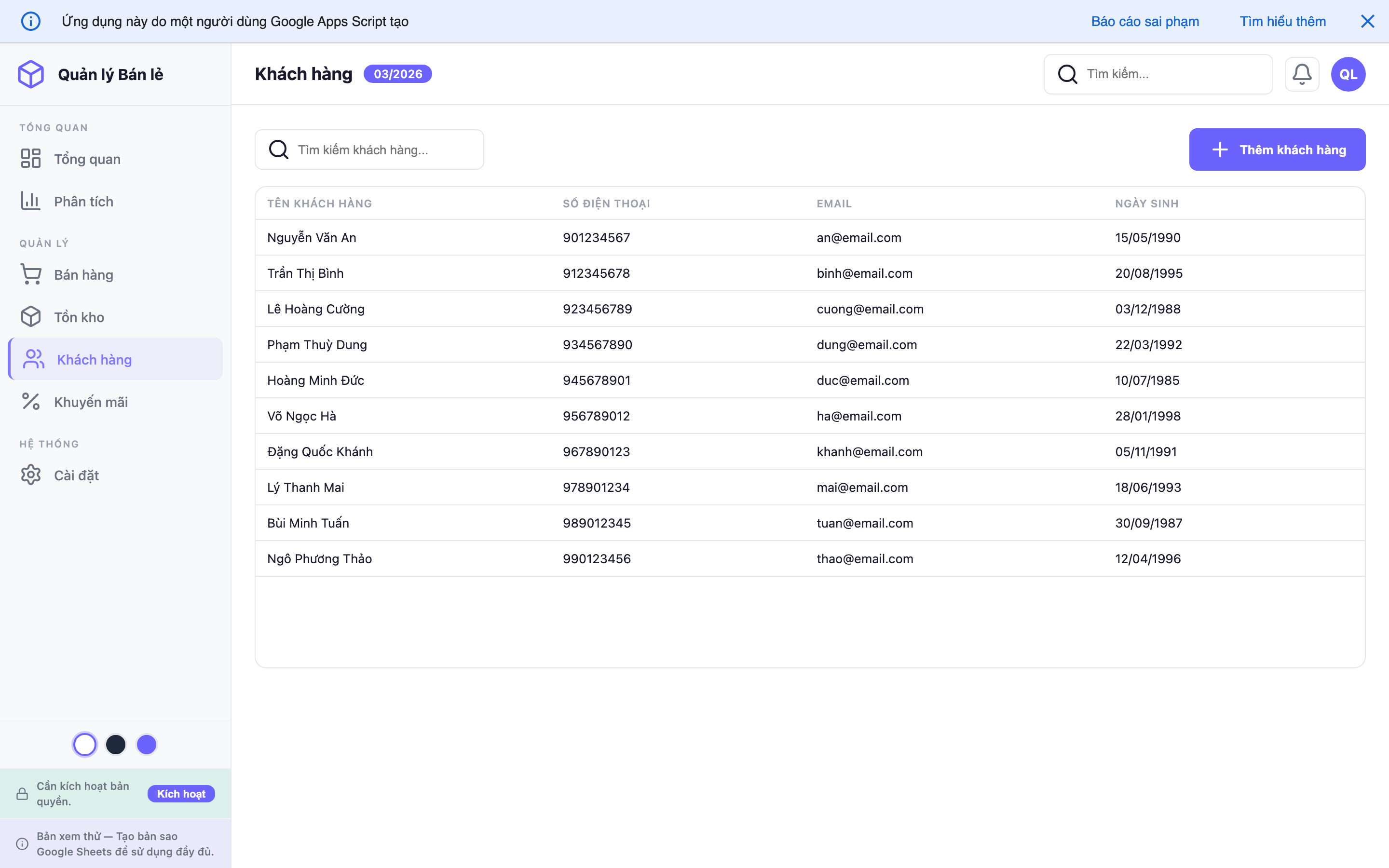 Quản lý Bán lẻ screenshot 5