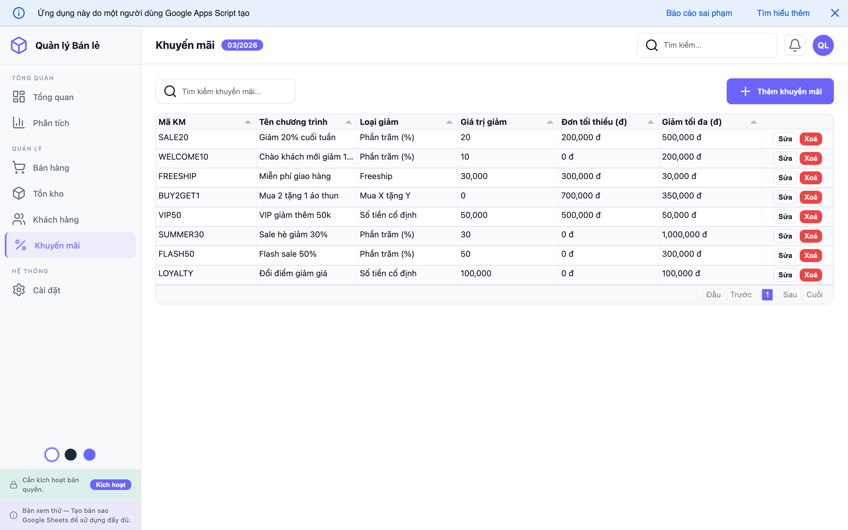 Quản lý Bán lẻ screenshot 6