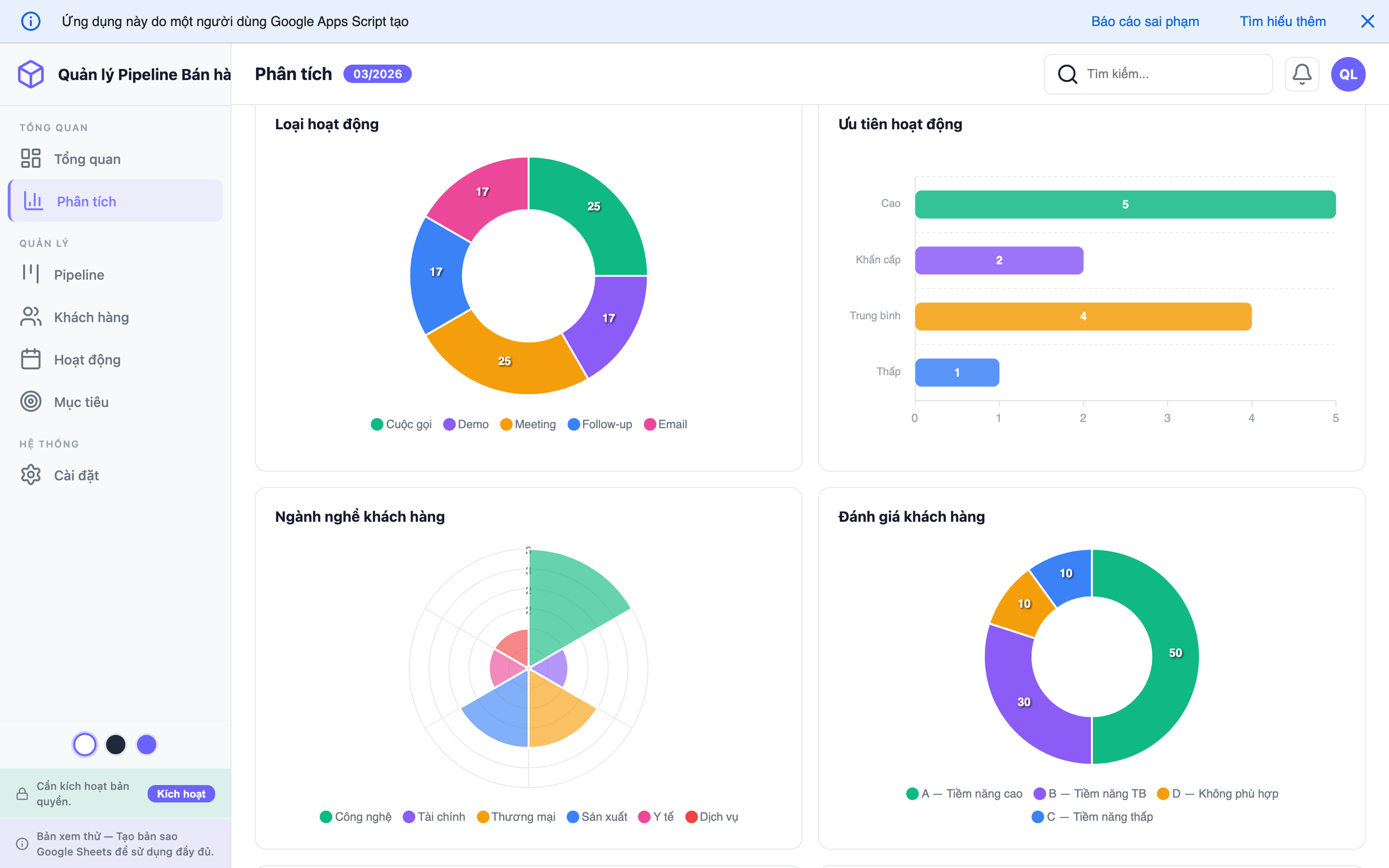 Phễu Bán hàng screenshot 2