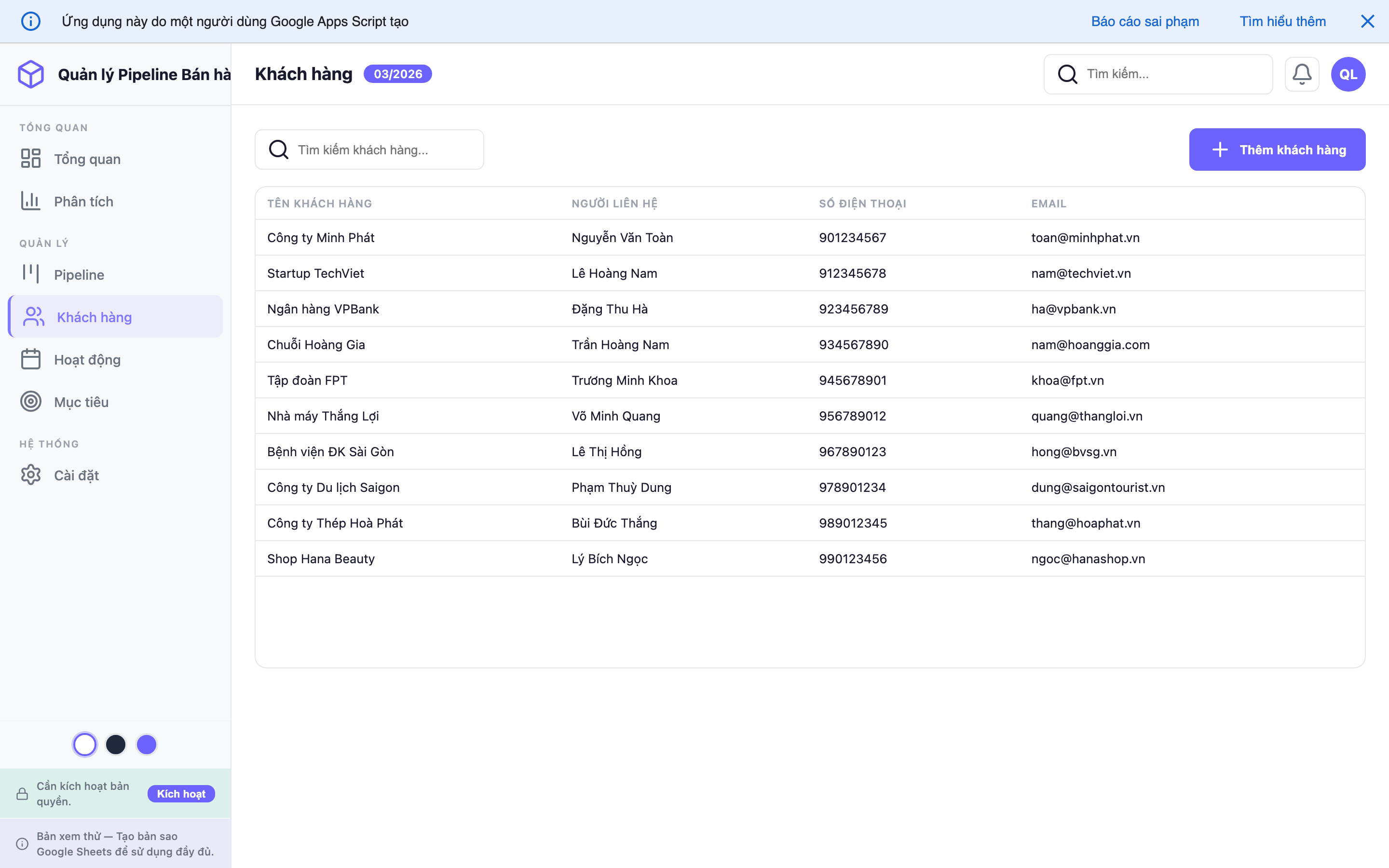 Phễu Bán hàng screenshot 4