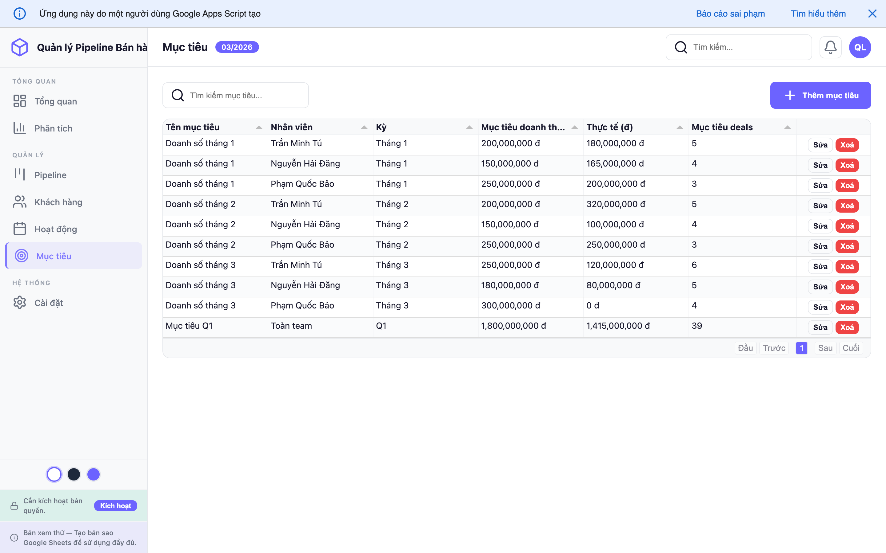 Phễu Bán hàng screenshot 6