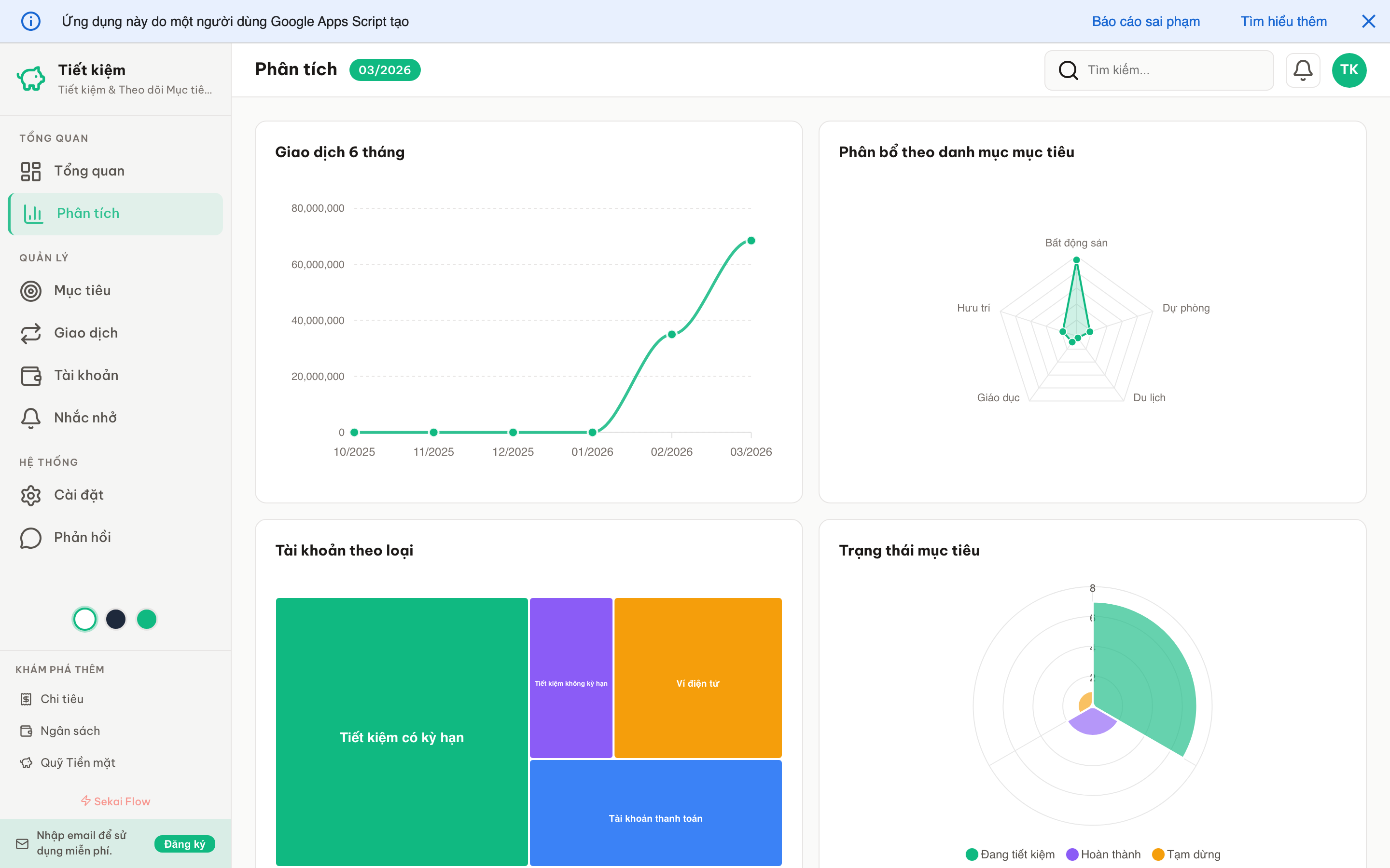 Tiết kiệm screenshot 2