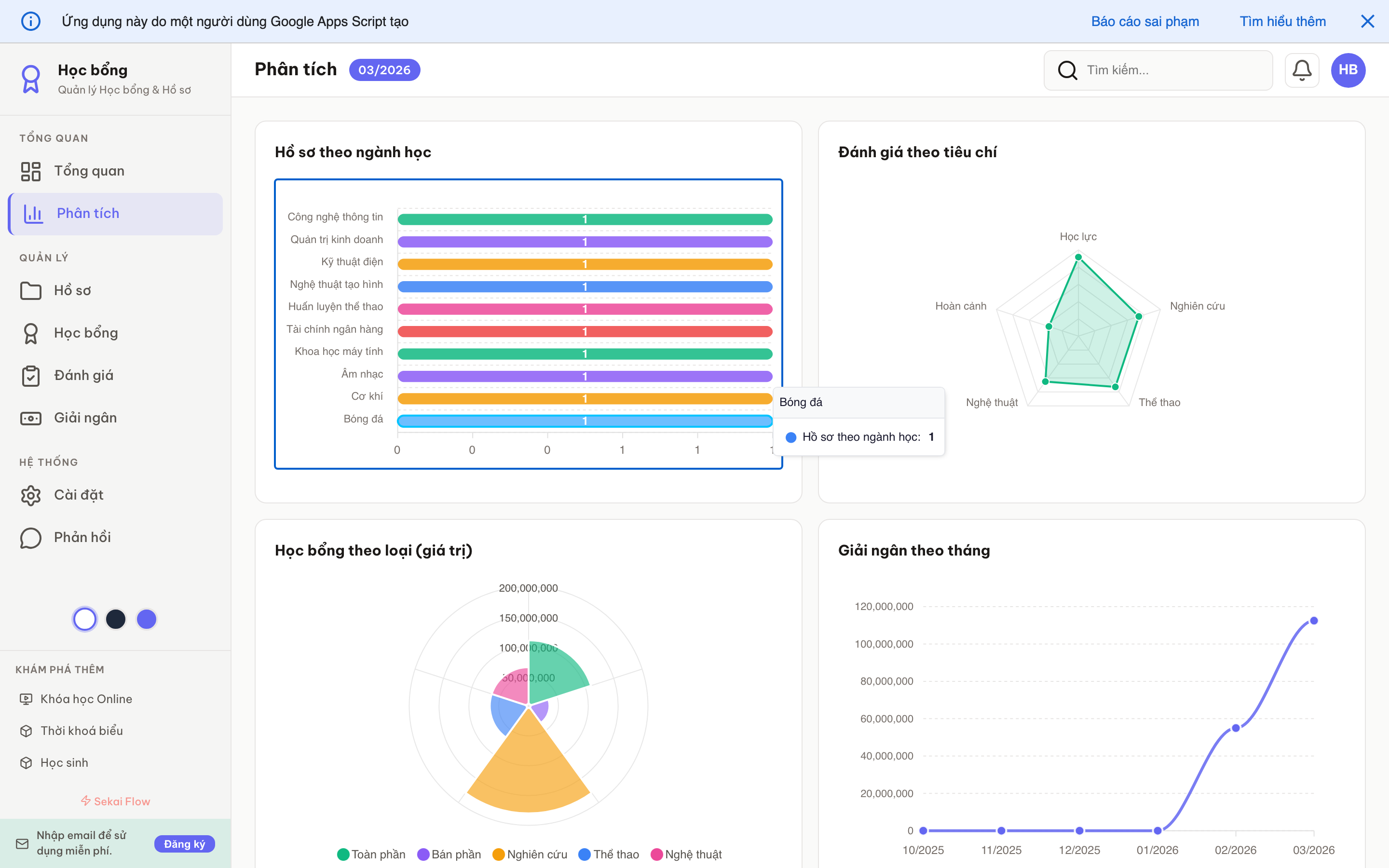 Học bổng screenshot 3