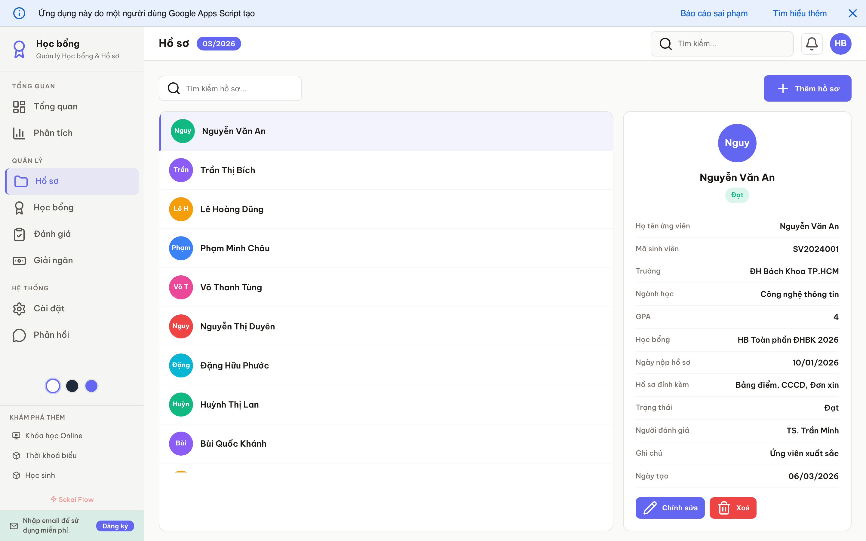 Học bổng screenshot 4