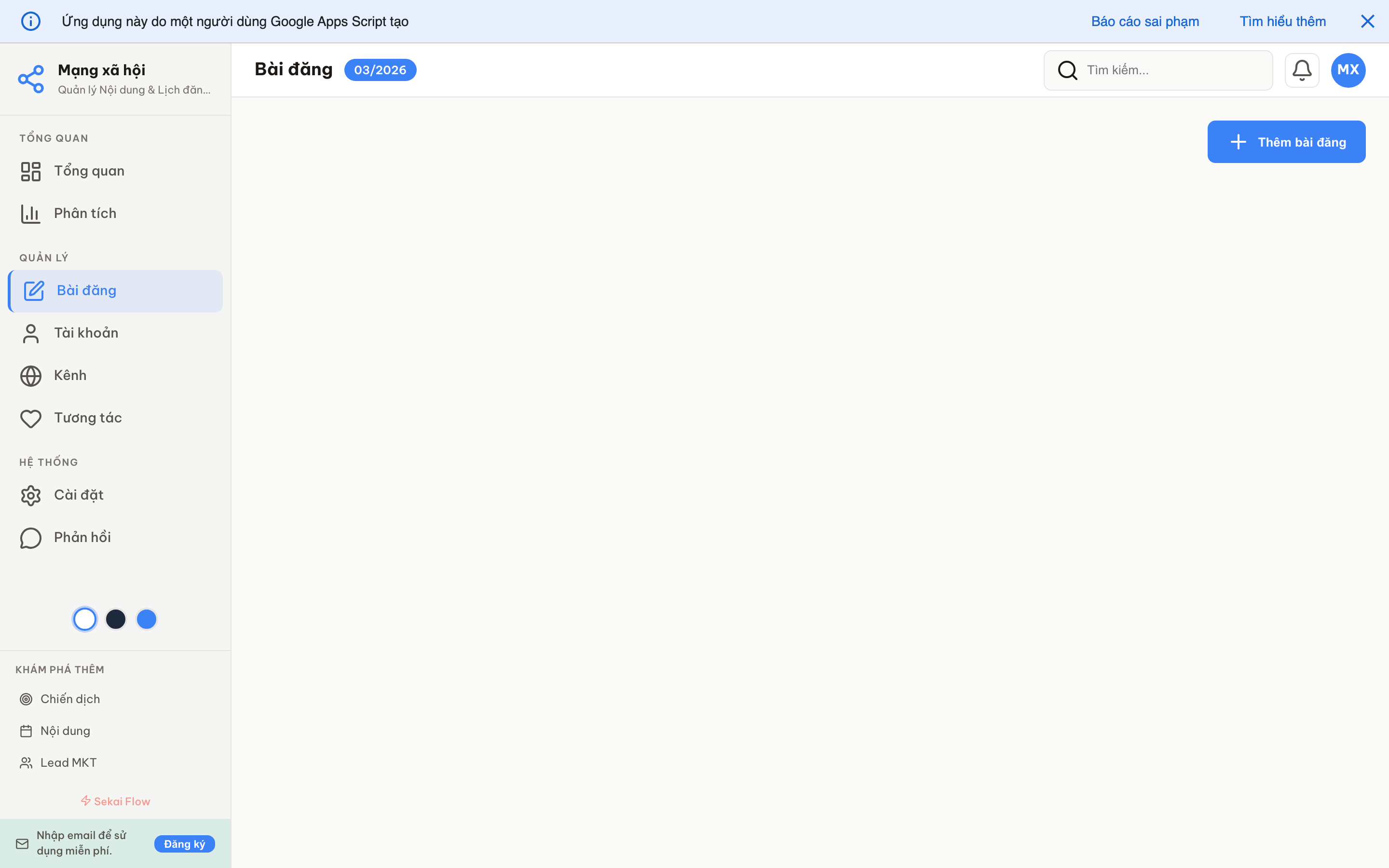 Mạng xã hội screenshot 4