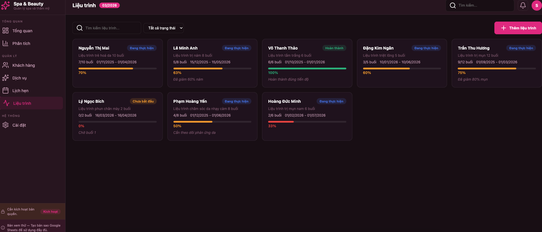 Spa & Làm đẹp screenshot 7