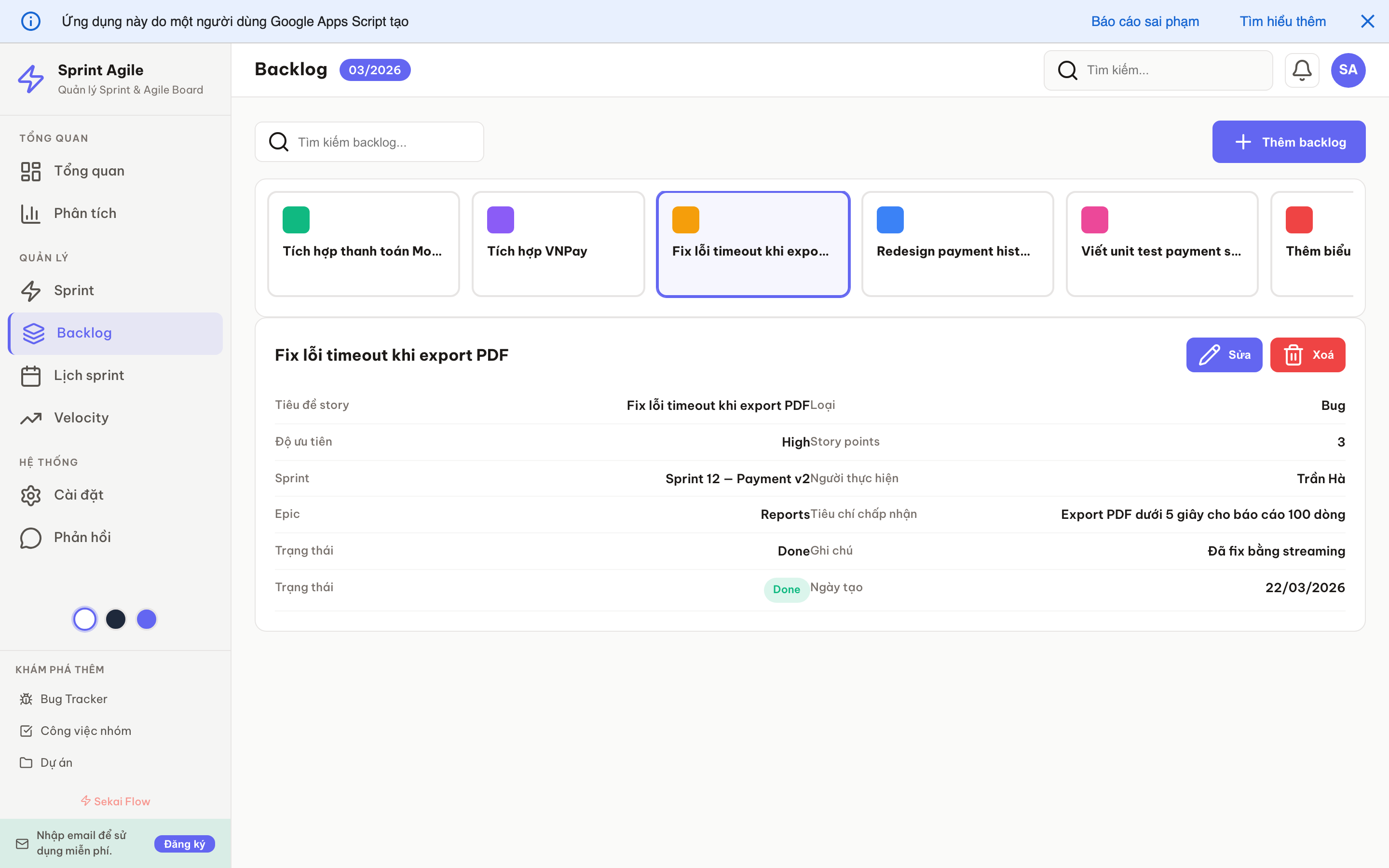 Sprint Agile screenshot 6