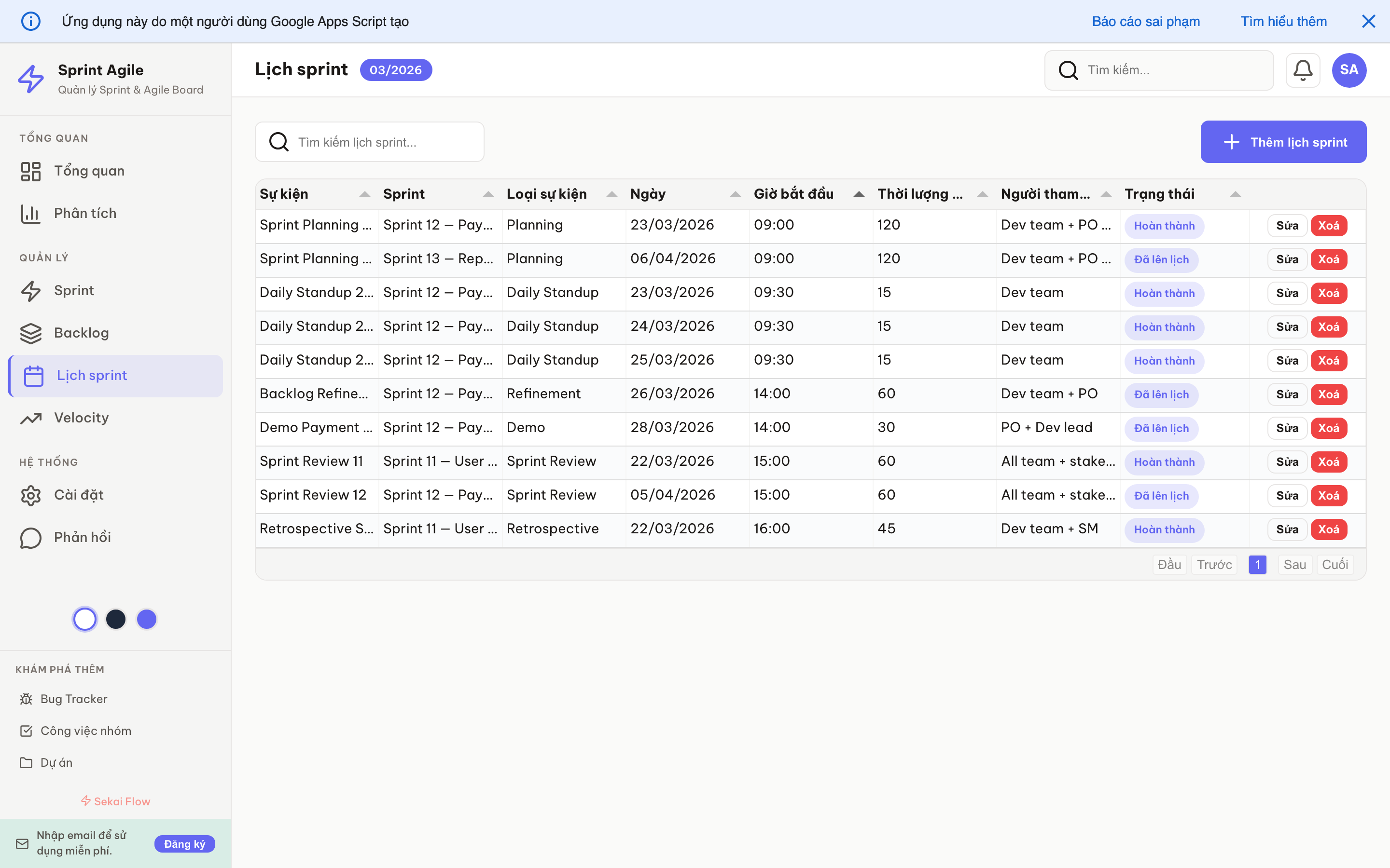 Sprint Agile screenshot 7