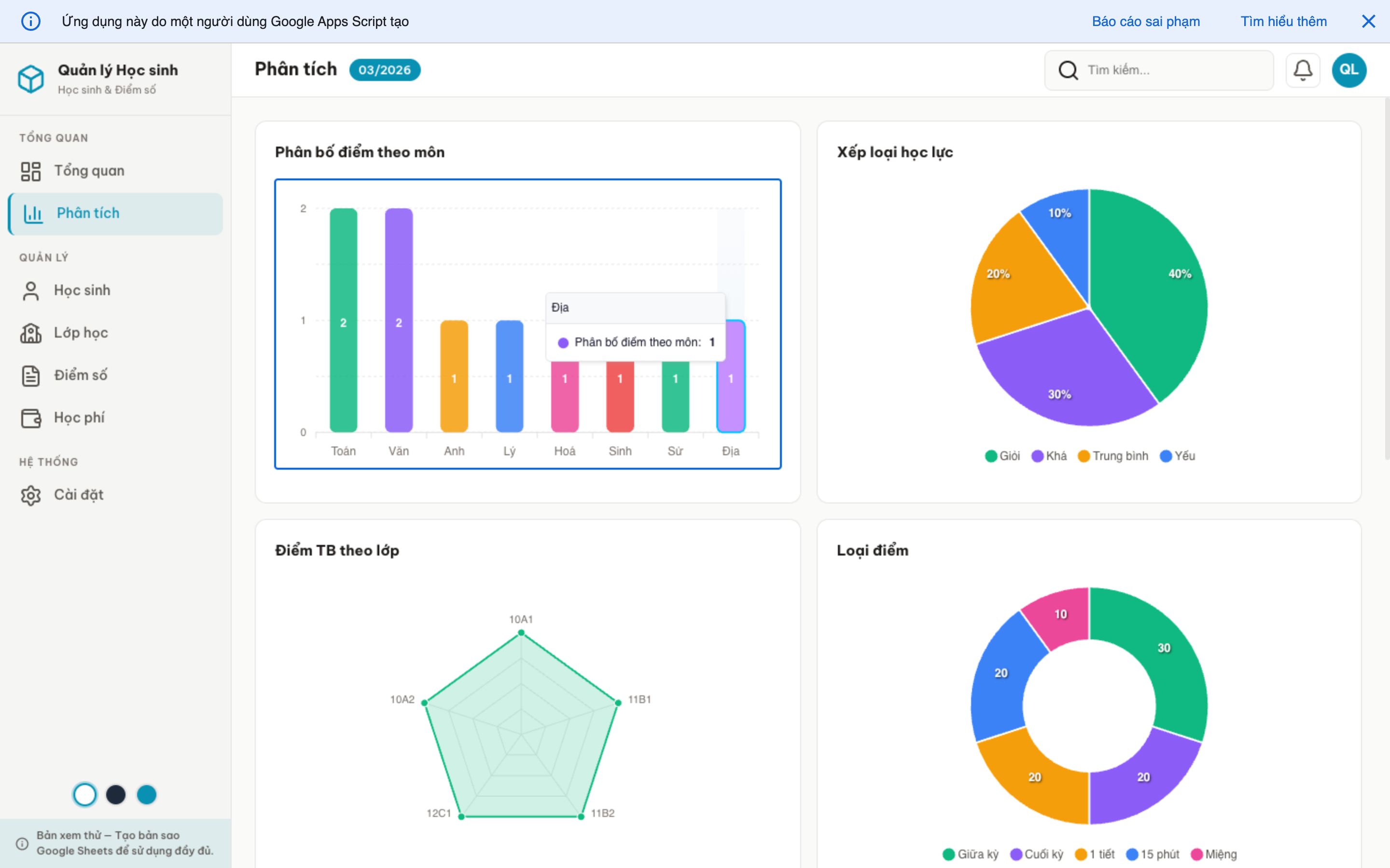 Học sinh screenshot 3