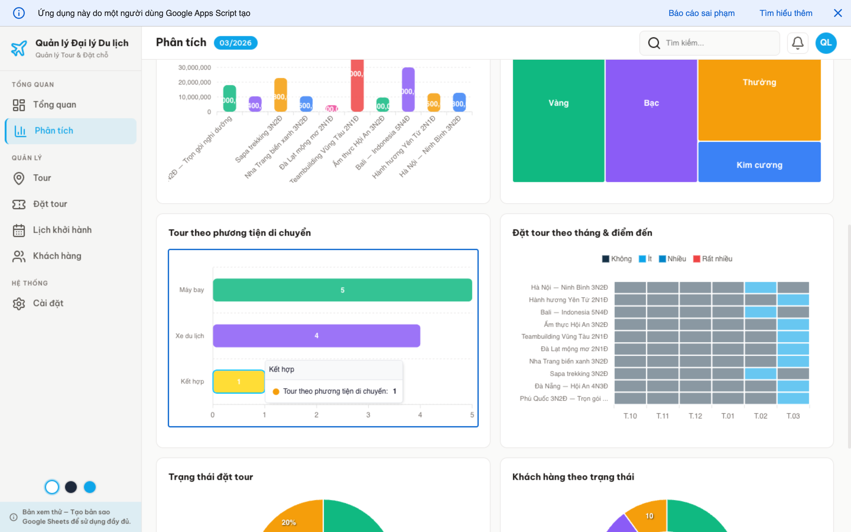 Đại lý Du lịch screenshot 3