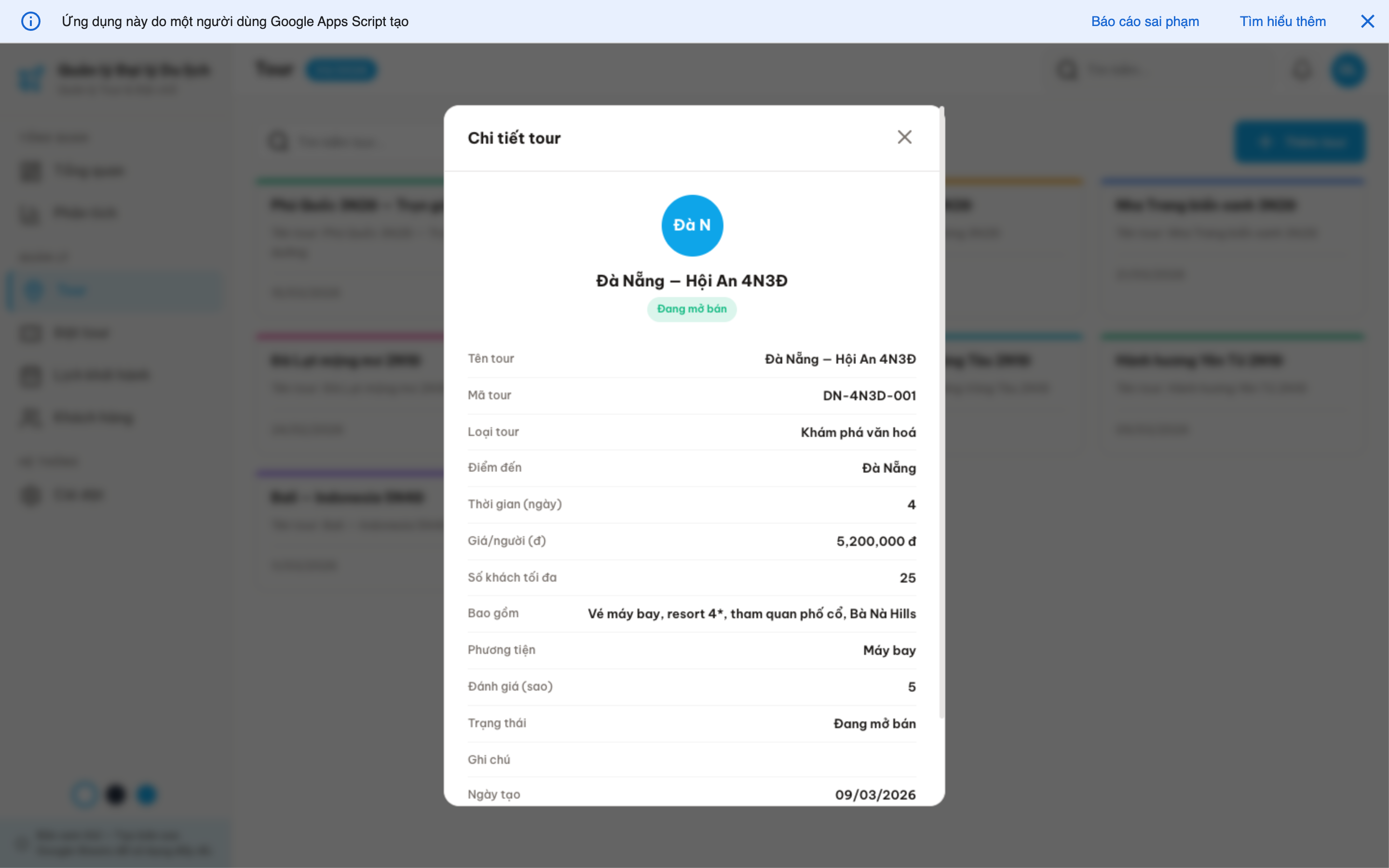 Đại lý Du lịch screenshot 6