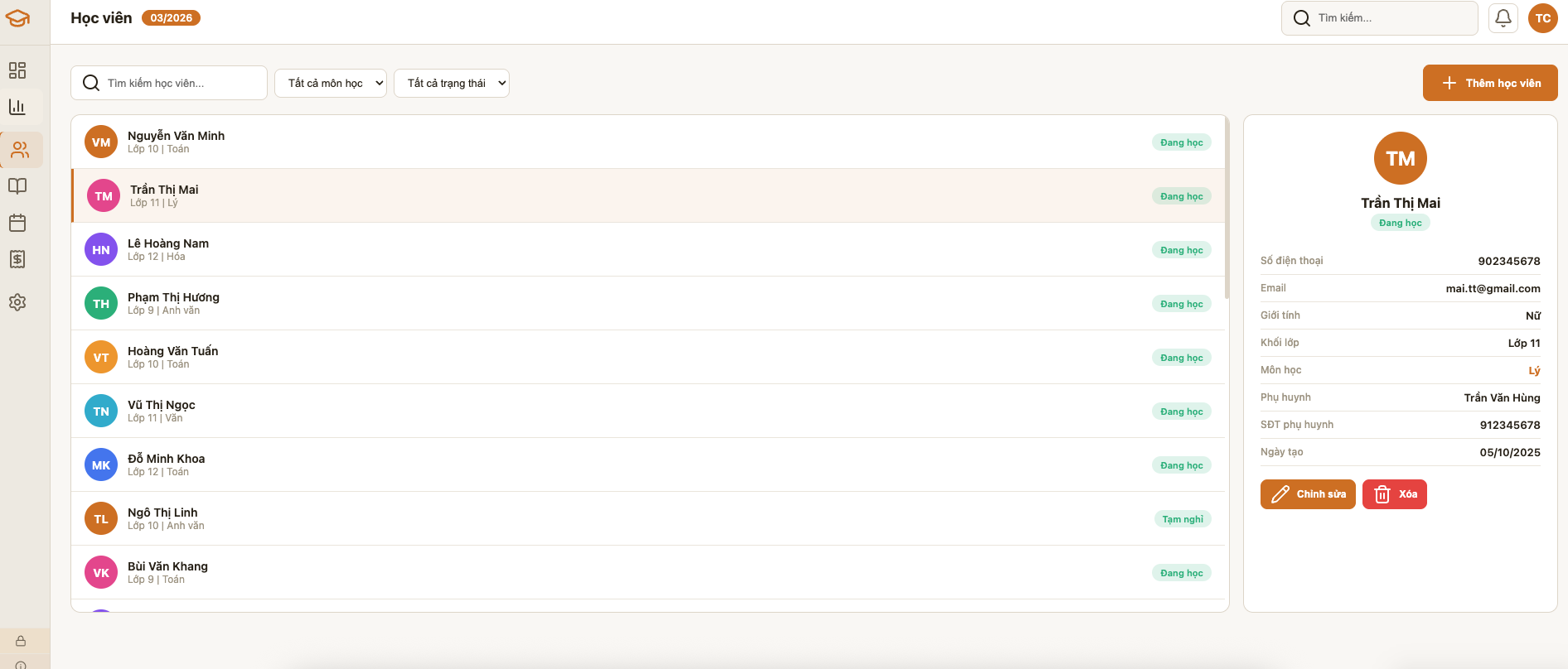 Trung tâm Gia sư screenshot 4
