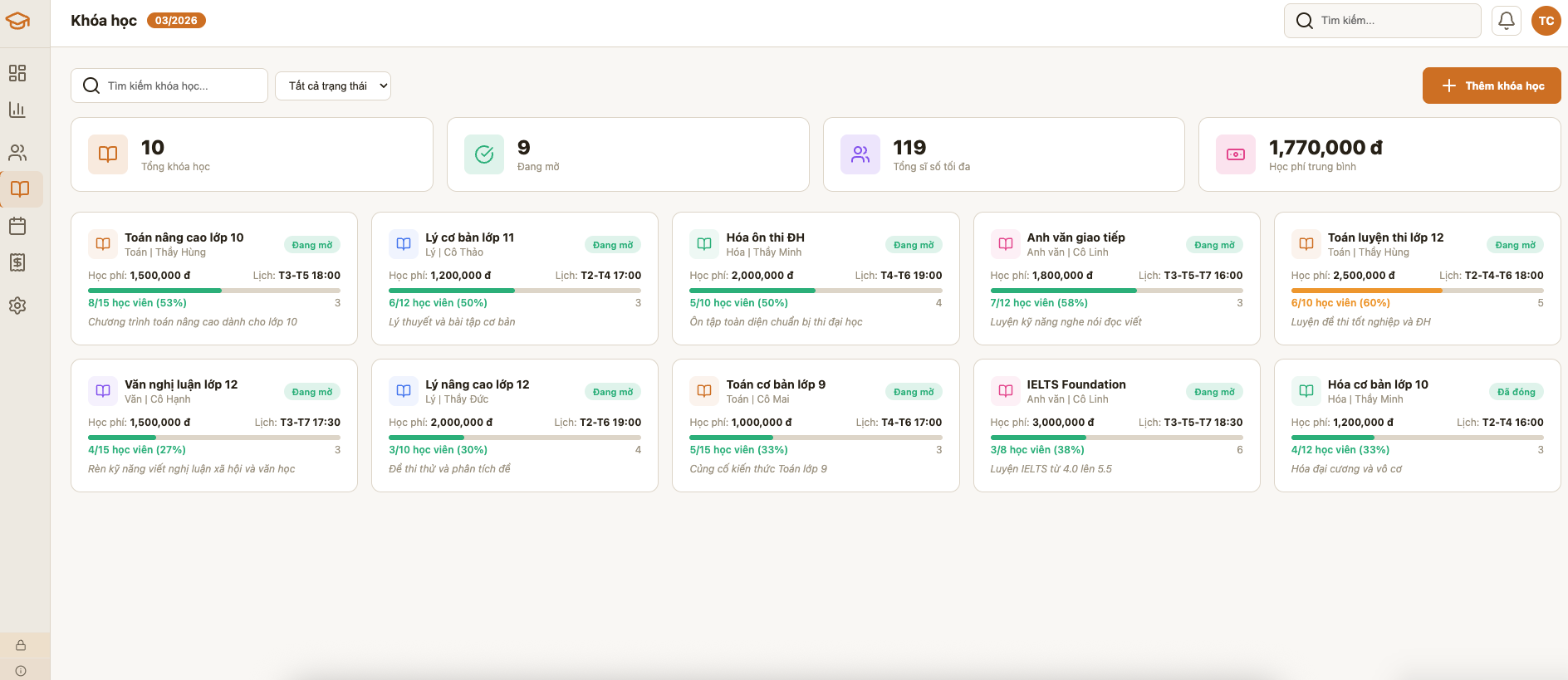 Trung tâm Gia sư screenshot 5