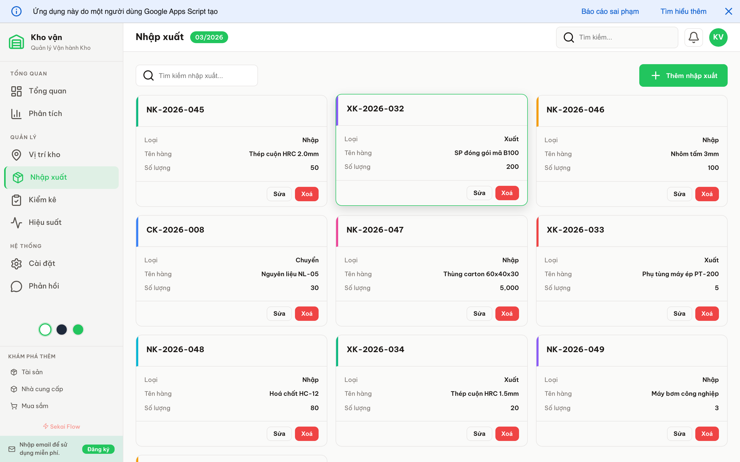 Kho vận screenshot 5